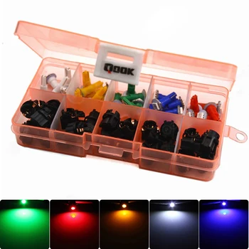 

Led T5 Car Interior Lights Dashboard Warming Indicator Wedge Auto Instrument Lamp 5 Color Instrumental Cluster Gauge Dashboard