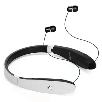 

SX-991 Sports Headphones Retractable Foldable Neckband Wireless Headset Anti-lost Earphones 5.0 Stereo Earphones