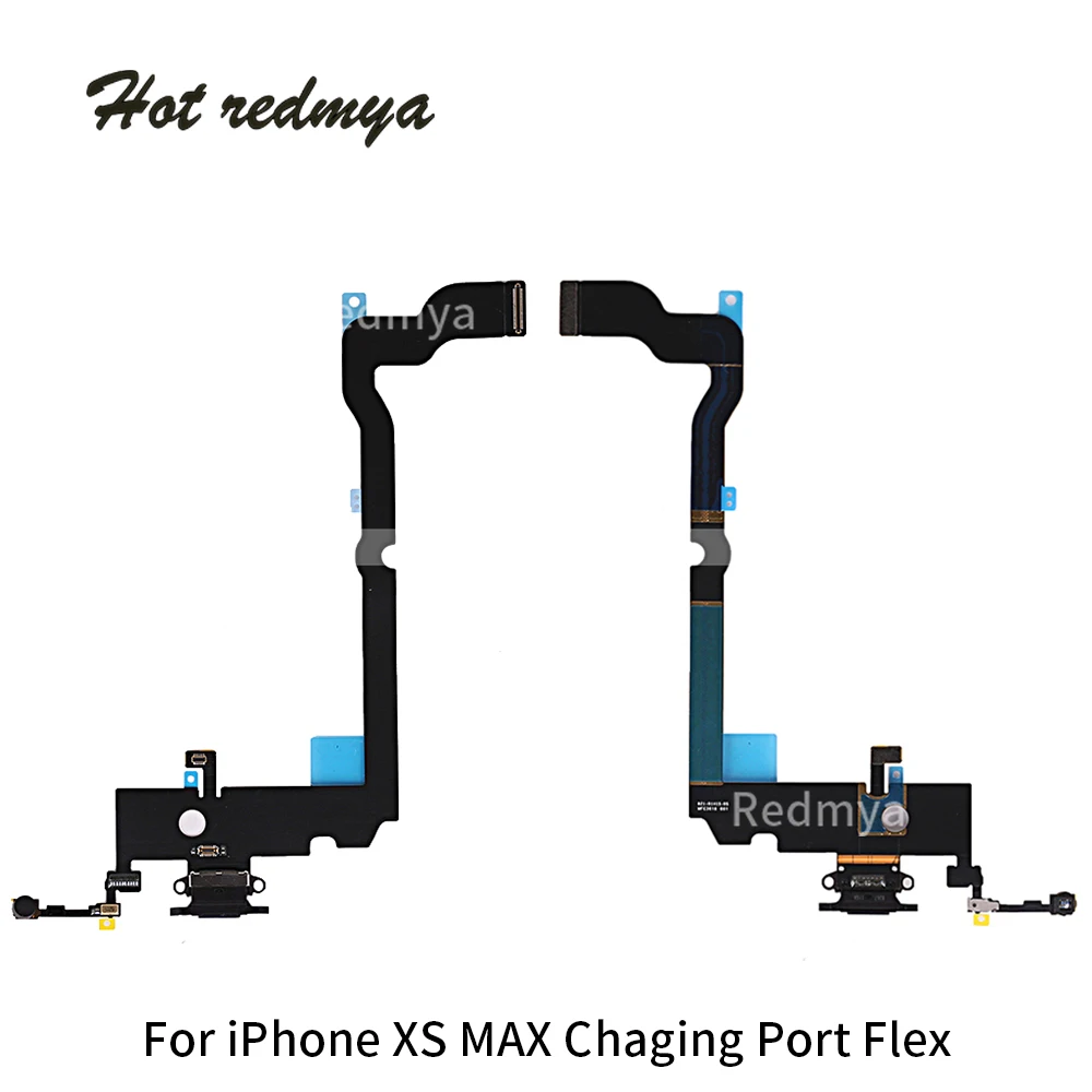 

charging Port Dock USB Connector For iPhone XS MAX Charger Flex Headphone Audio Jack Microphone Flex cable Replacement Parts