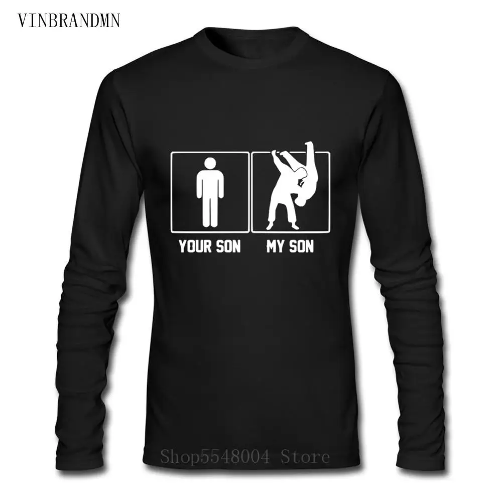 Забавная Футболка с принтом мой сын ваш Для мужчин Топ-футболка для Фитнес форма