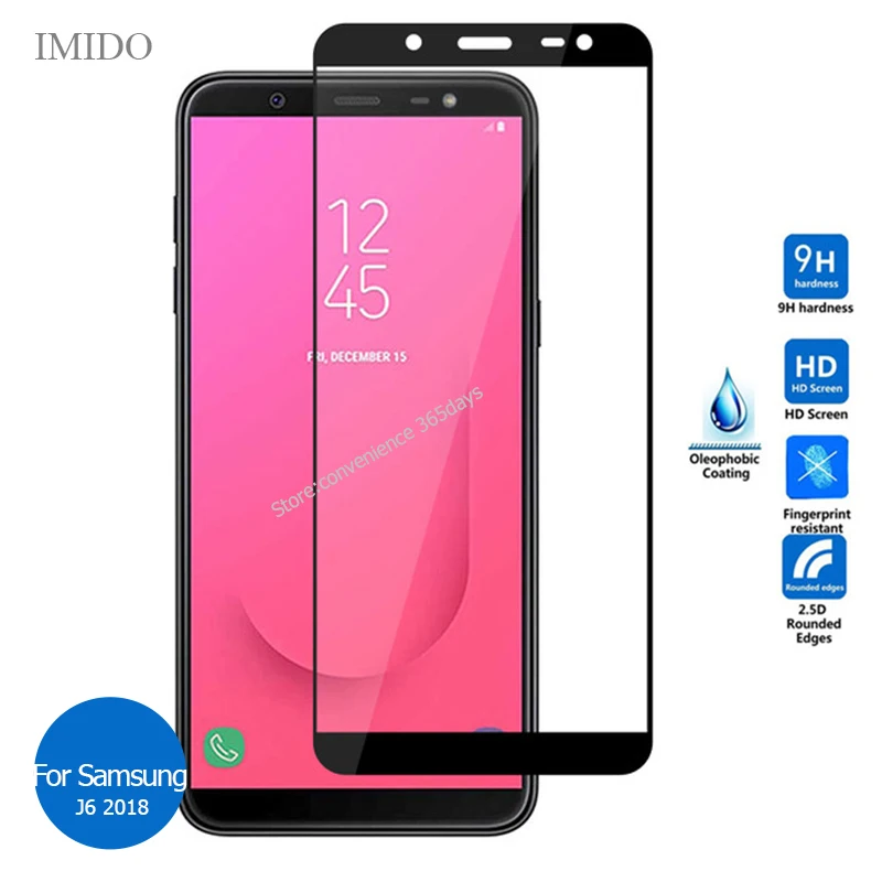 Закаленное стекло с полным покрытием для Samsung Galaxy J2 Core J4 J6 Plus 2018 J3 Pro J5 J7 2017 J8 защита