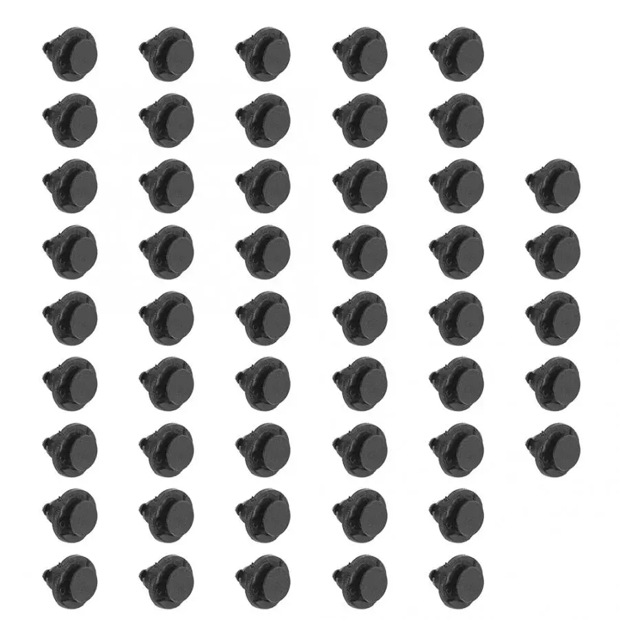 50pcs 8mm/0.32in Setting Hole Plastic Rivets Bumper Fender Push Pin Closure Buckle Fits for Infiniti/Nissan Bumper accessories