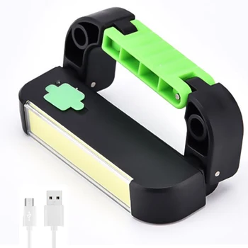 

Portable COB LED Floodlight 2200mAh USB Rechargeable Work Light 90° Inspection Lamp Warning Strobe Light IP55 Camping Lantern