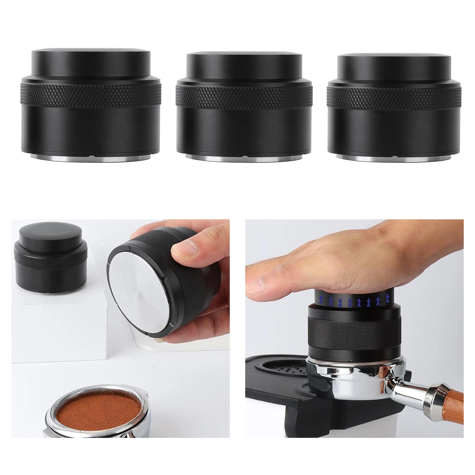 51/53/58mm 304 Stainless Steel Coffee Powder Espresso Tamper Press Hammer Coffee Distribution Tool Barista Maker