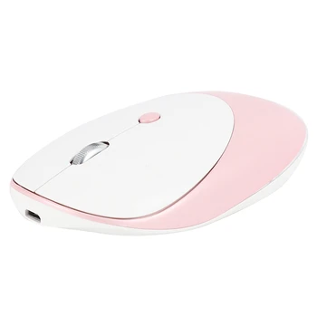 

Bluetooth 5.0 + 3.0 + 2.4G Wireless Mouse Aluminum Alloy Charging Ultra-Thin Three-Mode Wireless Mute Mouse for PC Laptop(Girlis