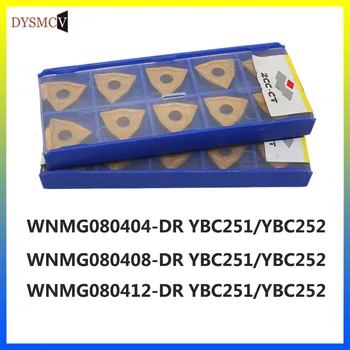 

ZCC.CT 100% WNMG080404 WNMG080408 WNMG080412 DM YBC251 YBC252 original external turning tool carbide blade CNC lathe tool