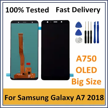 

OLED LCD pantalla For Samsung Galaxy A7 2018 A750 LCD Display Touch Screen Digitizer For Samsung A750 SM-A750 Screen Replacement