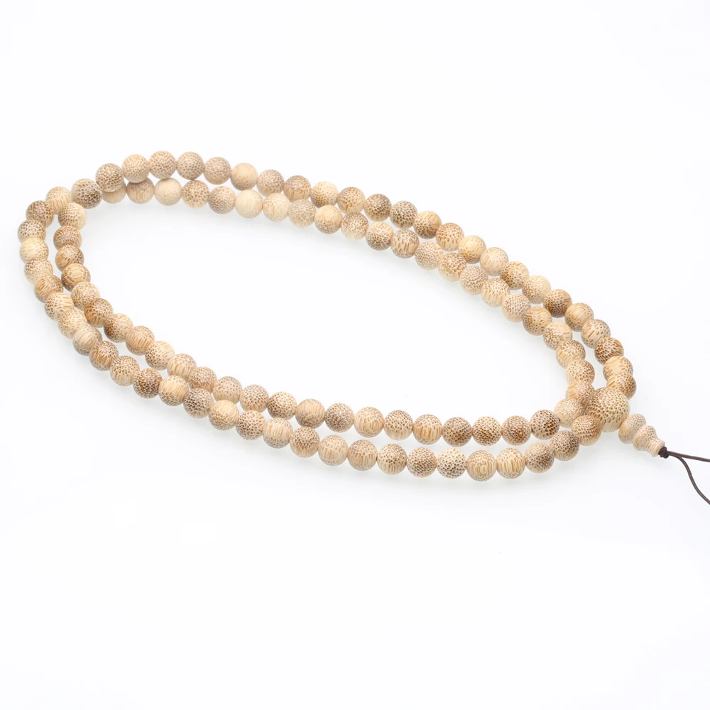 Natural wood handmade solid wood genuine bamboo knot environmental protection 99 beads rosary Islamic Muslim handmade rosary