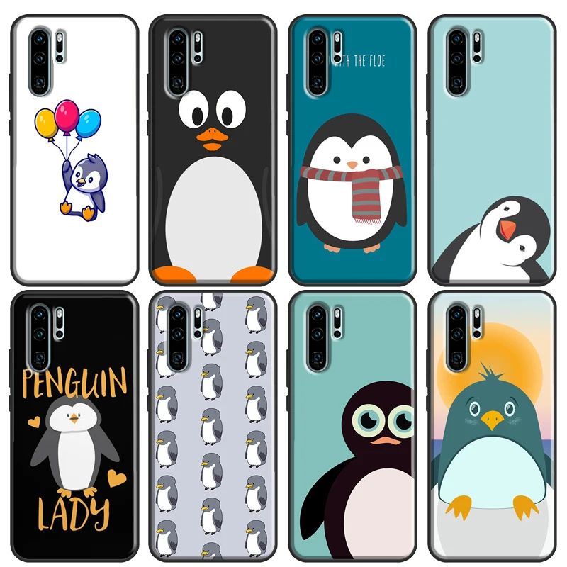Милый мягкий чехол с милым пингвином для телефона Huawei P20 P30 P40 Lite Mate 10 20 Pro P Smart 2019 2021