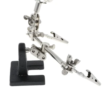 

Helping Hand Repair Clamp Alligator Auxiliary Clip Stand Desktop Magnifier