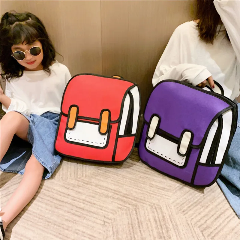 

Parent And Child Backpack Forest Miu Celebrity Style School Bag High Quality Fashion Cartoon Casual Backpack Cool Bag Street Fas