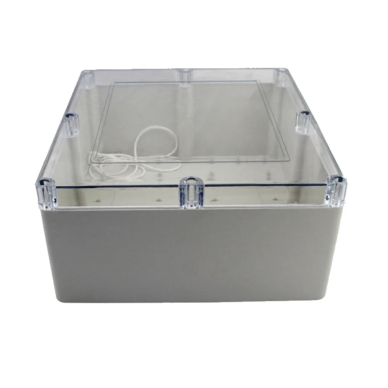 300x280x140 мм ABS IP65 водонепроницаемая Пластиковая распределительная коробка для проводов прозрачный распределительный футляр для проекта Корпус Электронный Прозрачный