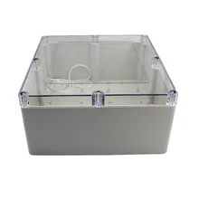 300x280x140 мм ABS IP65 водонепроницаемая Пластиковая распределительная коробка для проводов прозрачный распределительный футляр для проекта Корпус Электронный Прозрачный