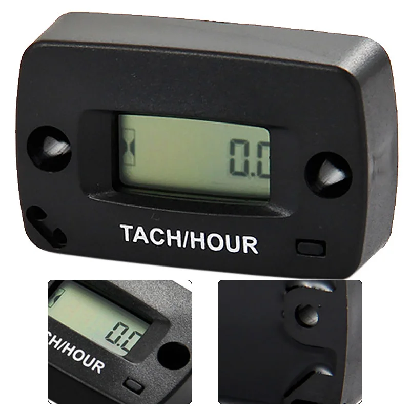 Ip68 цифровой индукционный Тахометр Tach Rpm счетчик часов для газонокосилки двигателя Atv мотоцикл снегоход гидроцикл Мотокросс Pit Bik
