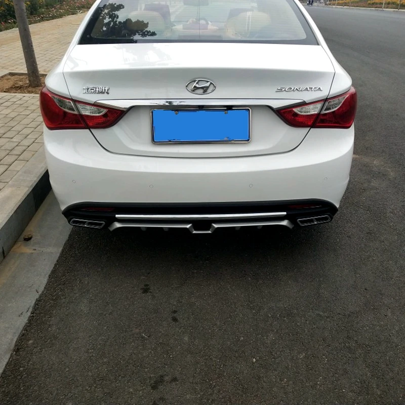 Для hyundai Sonata задний спойлер ABS задний бампер диффузор защитные бамперы для Sonata forte обвес бампер задний губа 2011