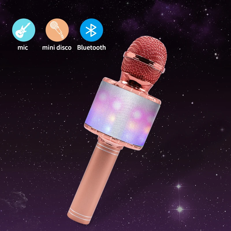 СВЕТОДИОДНЫЙ беспроводной микрофон, профессиональный микрофон для караоке, bluetooth, студийный плеер для вокала, с рекордером, ручной микрофон... СВЕТОДИОДНЫЙ беспроводной микрофон, профессиональный микрофон для караоке, bluetooth, студийный плеер для вокала, с рекордером, ручной микрофон...