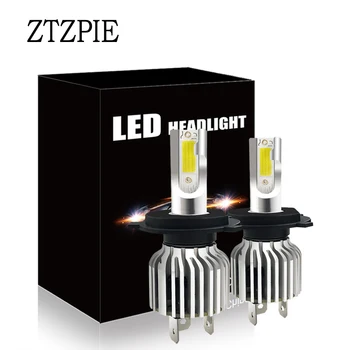 

ZTZPIE 6000K 60W H7 H11 H4 9005 9006 Auto Car Headlight Bulbs Bullet Head Laser Super Bright LED Car Light 12V COB Chips