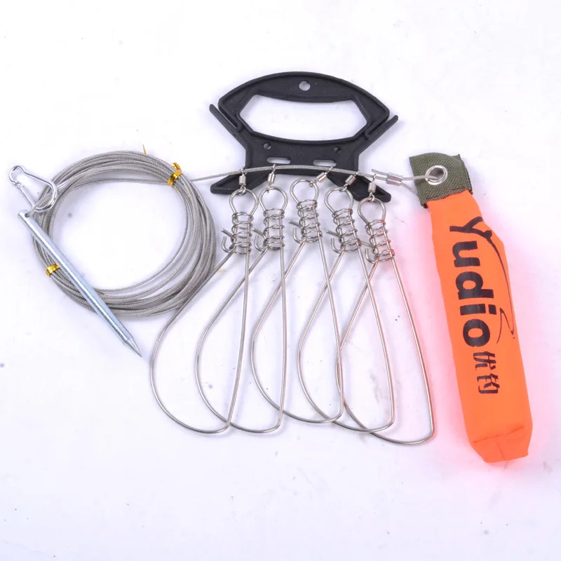 

Live Fish Stainless Steel yu kou Soft Steel Wire Lure Link Failure Special Offer Padlock Fish Fishing Gear Fishing Supplies