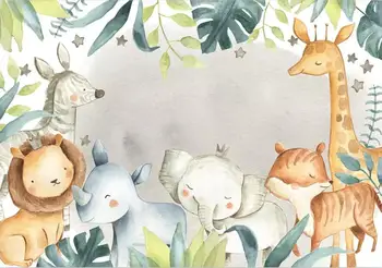 

CJSIR Custom Photo Wallpaper Elephant Giraffe Animal World Children's Room Decors Wall Mural Backdrop 3d Wallpaper Papel Parede