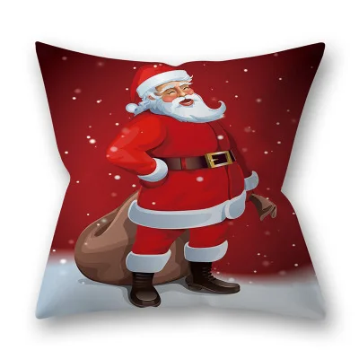 ZENGIA Рождественский фестиваль Санта-подушка с Санта Клаусом чехол Счастливого Рождества наволочка Frigg Рождественские декоративные Чехлы для подушек Рождество - Цвет: 1