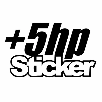 

Dawasaru +5 HP Car Stickers Personalized Cover Scratch Decals Truck Laptop Motorcycles Auto Accessories Decoration PVC,12cm*7cm