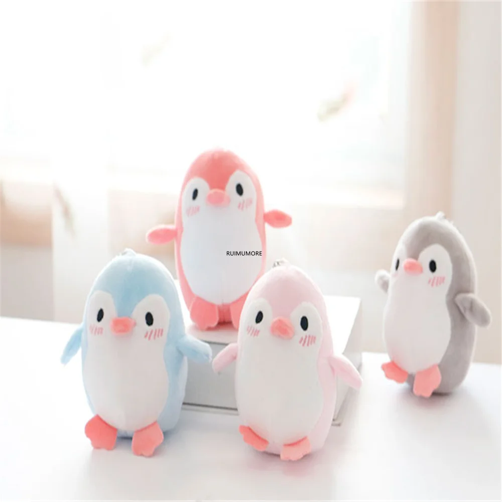 4Colors - Cute Big 12CM Penguin Plush Toy ; Baby kids Gift Key Chain Plush Toy Doll