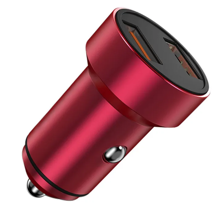 Автомобильное зарядное устройство usb type-C зарядное устройство для быстрой зарядки сплав светодиодный экран зарядное устройство для автомобиля GV99
