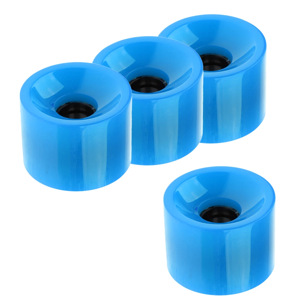 4pcs 70 x 51mm Durable Pro Blank Skateboard PU Wheels Longboard Mini Cruiser Wheels