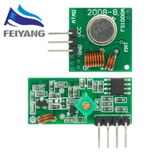 Module émetteur et récepteur RF 433 Mhz, Kit de liaison pour ARM/MCU WL, 315MHZ/433 MHZ, télécommande sans fil pour arduino, bricolage
