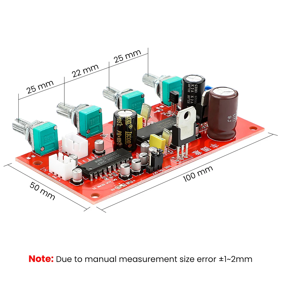 AIYIMA UPC1892 HIFI Stereo Preamp Amplifier Volume Tone Control JRC2150 BBE Preamplifier Treble Balance Bass Finished Board stereo amplifier