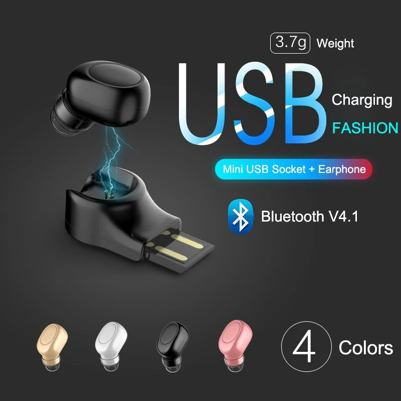 VTIN X11 Mini Bluetooth 4,1 Беспроводная невидимая гарнитура стерео наушники-вкладыши для автомобиля микрофон спортивные наушники с магнитное зарядное устройство usb