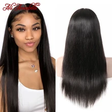 Парики из натуральных волос на шнурках, перуанские прямые парики на шнурках 5*5, парики с детскими волосами на шнурке ALI ANNABELLE