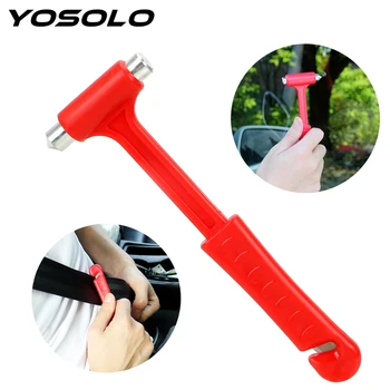 

YOSOLO Life-Saving Seat Belt Cutter Mini Emergency Hammer Car Safety Escape Glass Window Breaker Car Safety Hammer