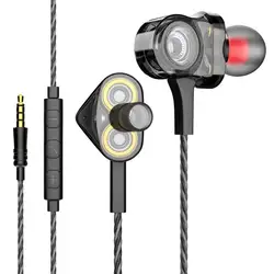 I8 HIFI наушники 3 динамические басовые вкладыши в ухо стерео наушники Рок DJ гарнитура с микрофоном наушники для Xiaomi/iPhone