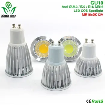 

DC12V AC110V 220V GU10 LED Spotlight MR16 Lamp Spot light Bulb E27 Led lampara Bombillas Led GU53 COB Light 9W 12W 15W