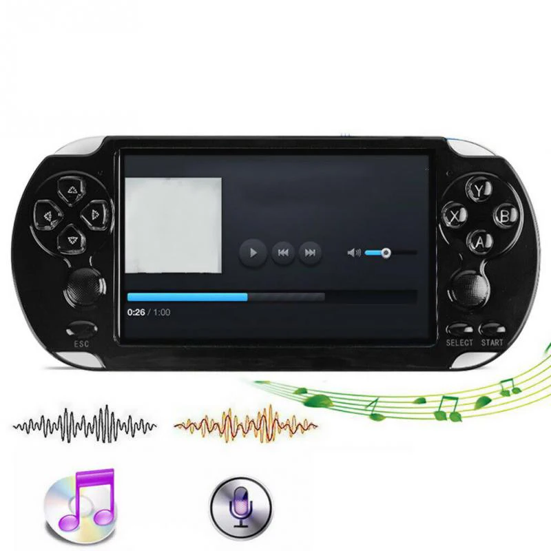 Портативная игровая консоль 5 1 дюйма MP4 со встроенной игрой 10000 для аркадных