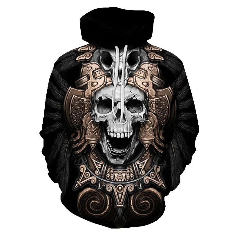 Waliicorners Streetwear Black Color Harajuku Style Hip hop Sweatshirts 3D Men Tracksuit Pullover Funny Skull 33 Hdda99e59dca846189aedb5f5438aef801