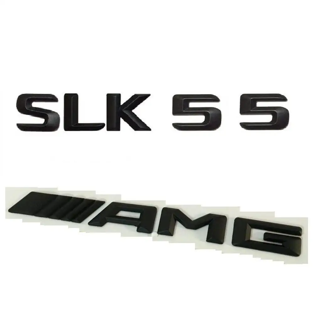 

Black Number Letters Trunk Lid Emblem Emblems Badges for Mercedes SLK55 AMG