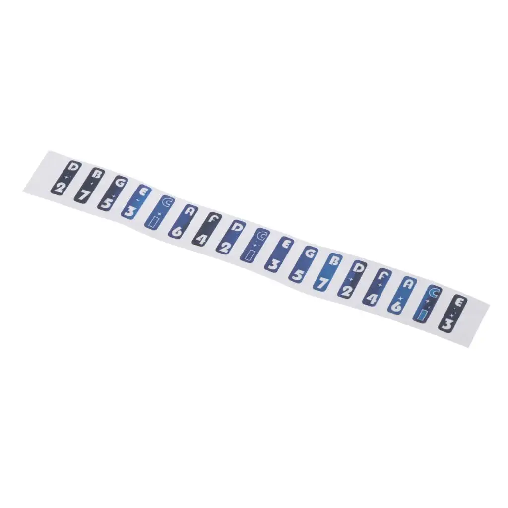 Musical Scale Sticker Note Sticker for Kalimba Thumb Piano Finger Percussion 12x1.5cm