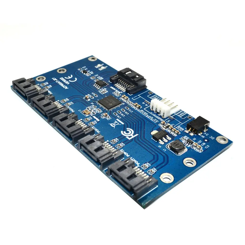 Адаптер Sata 1-5 портовый конвертер разветвитель порта Sata Riser концентратор карт Sata Расширение Sata карты
