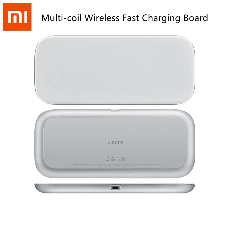 Xiaomi Mi Multi-coil Wireless 20W Max Fast Charging Board Support 3 Devices Compatible Recharge With 120W Charger and 6A Cable Power Adapter Power Charger