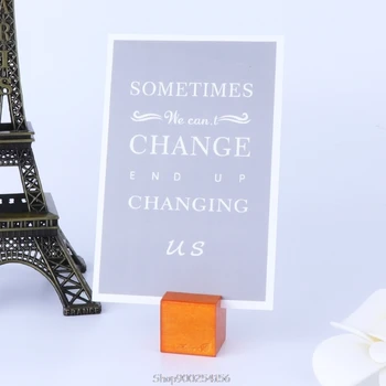 

Natural Wood Block Clips Paper Photo Picture Card Holder Clamp Stand Table Decor O09 20 Dropship