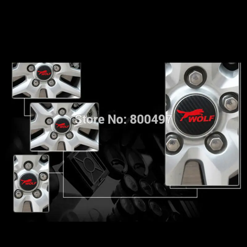 

4 x New Car Styling Car Wheel Hub Cover Wolf Decoration Vinyl Sticker Car Accessories Decal for Ford Focus MK1 MK2 MK3 MK4 ST RS