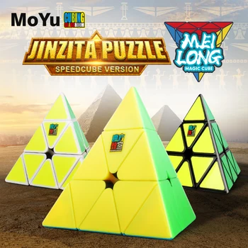 

MoYu MeiLong Jinzita Puzzle Stickerless Wholesale Magic Cube Mind Games triangle shape neo cube moyu cubo magico