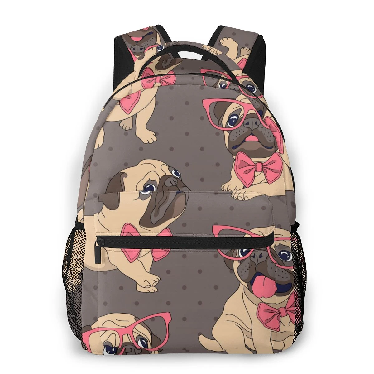 Pug with Bow Bag