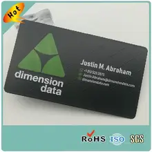 Хорошая производительность нержавеющей стали гальванический Матовый Черный Металл визитная карточка