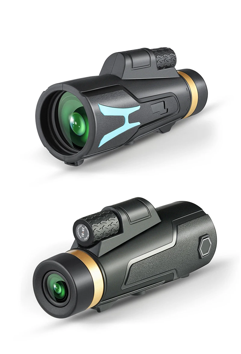 Мощный Монокуляр 18x62 HD Vision телескоп водонепроницаемый дальний фото телескоп для кемпинга наблюдения за птицами день и ночь