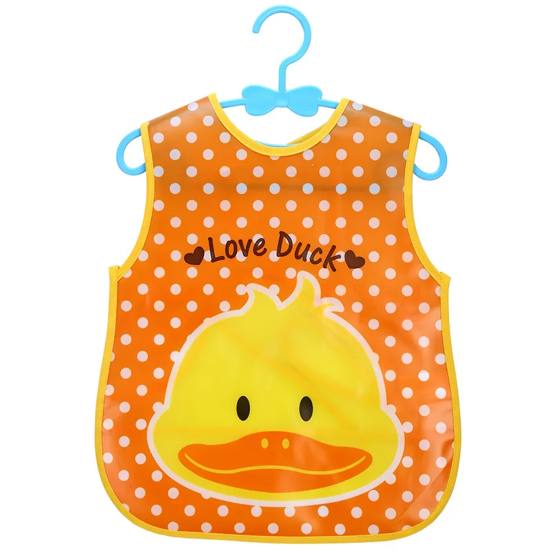 Yellow Duck Детская майка EVA-style, милые детские нагрудники, компактный дизайн, мягкий детский нагрудник с рисунком, водонепроницаемые, удобные Слюнявчики - Цвет: Yellow Duck