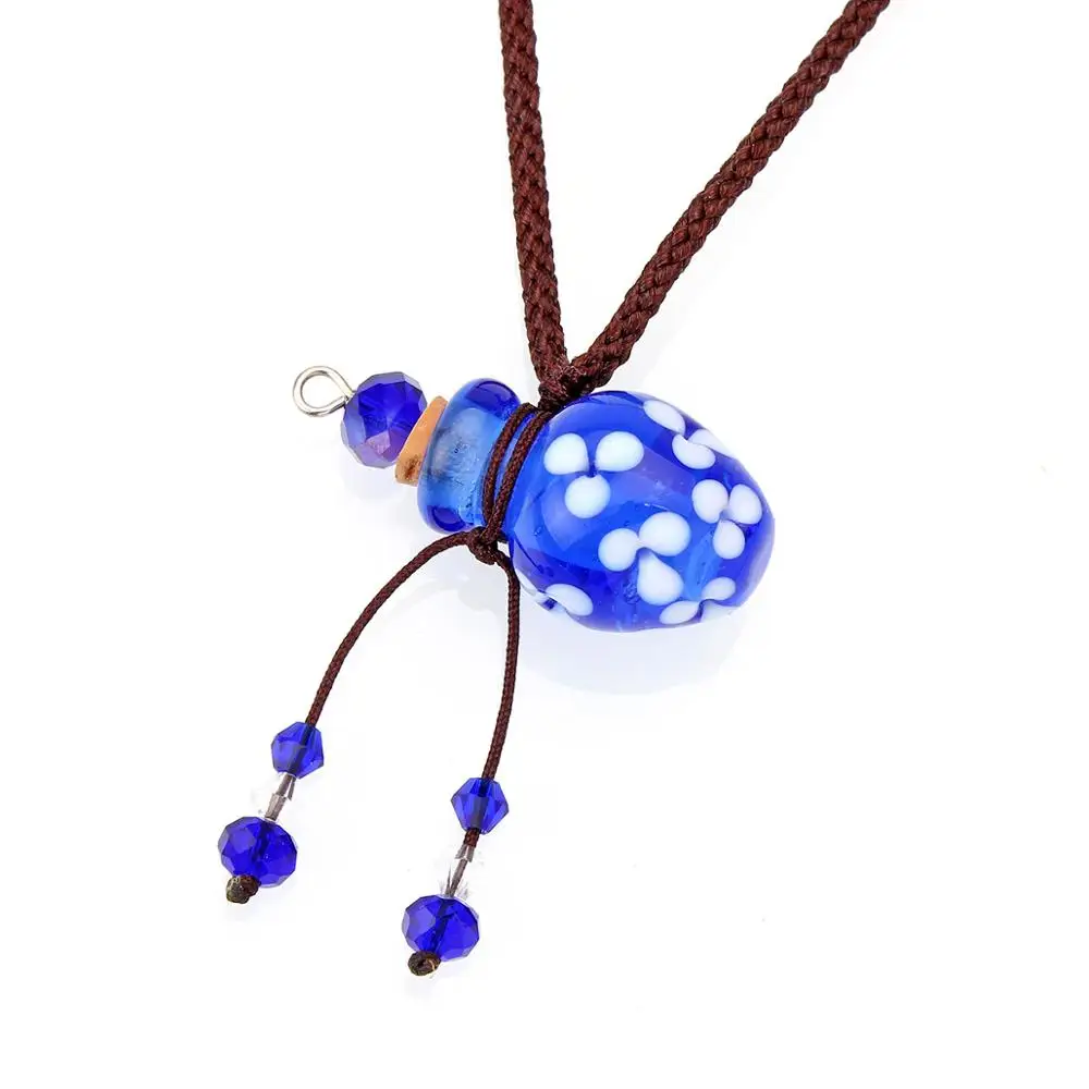 YingWu синее муранское стекло маленькое красочное колье с масляным пепельницей и