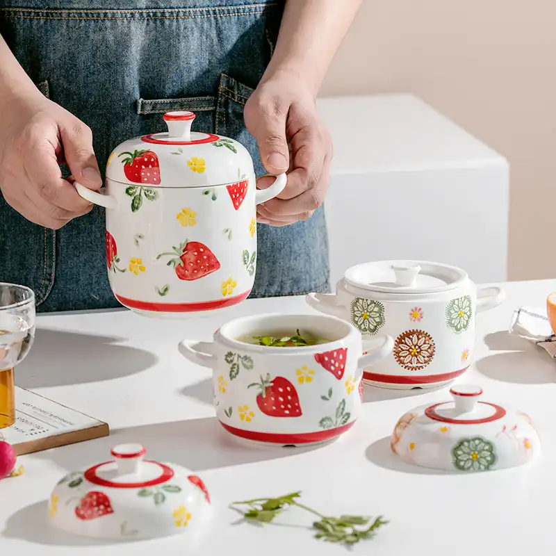 Mini Kreatif Keramik Peralatan Rumah Tangga Mangkuk Sup Lukisan Tangan Rumah Tangga Kapasitas Besar Mangkuk Aliexpress